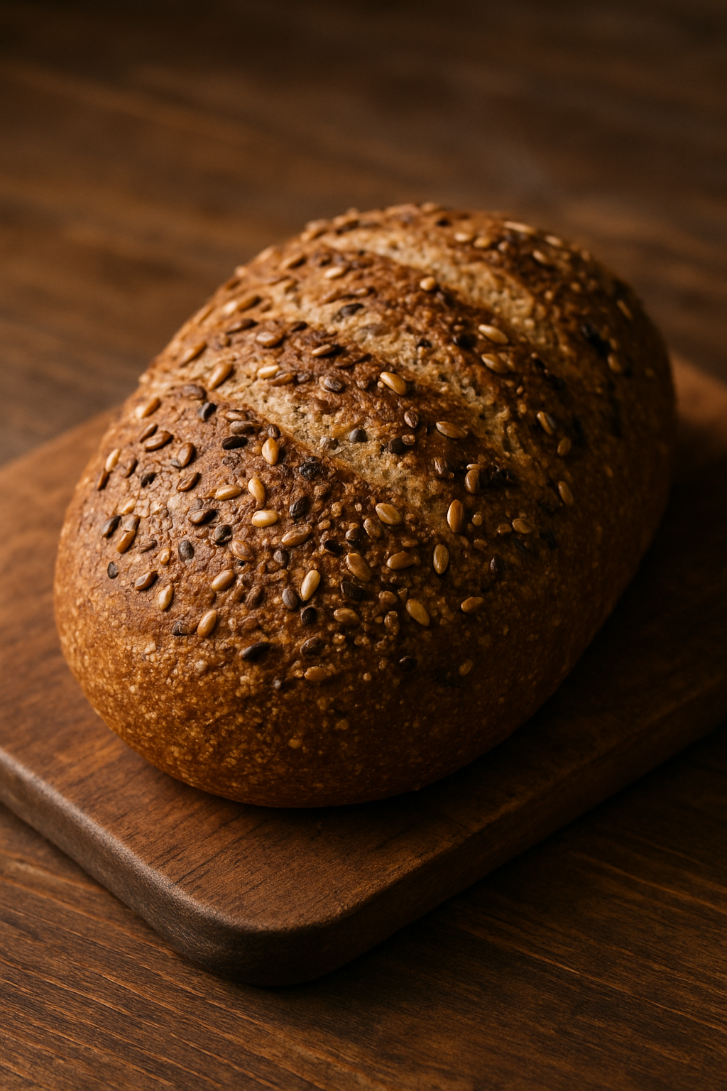 Whole wheat and seeds loaf